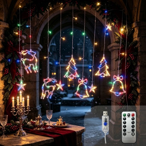 G-C5V120P3.5MDDC-019Reindeer String Lights Wholesale/ colorful string lights wholesale/ LED string lights wholesale/ festival string lights wholesale/ Christmas string lights wholesale/ LED string lights wholesale/LED string lights factory direct supp