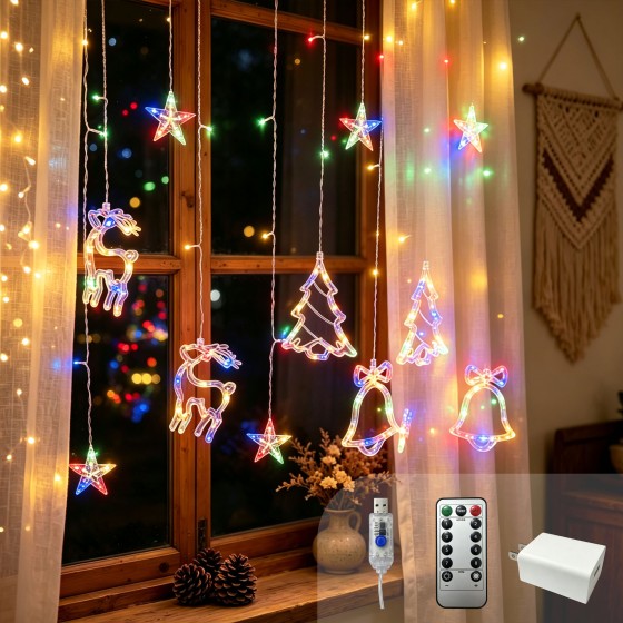 G-C5V120P3.5MDDC-002Reindeer String Lights Wholesale/ colorful string lights wholesale/ LED string lights wholesale/ festival string lights wholesale/ Christmas string lights wholesale/ LED string lights wholesale/LED string lights factory direct supp