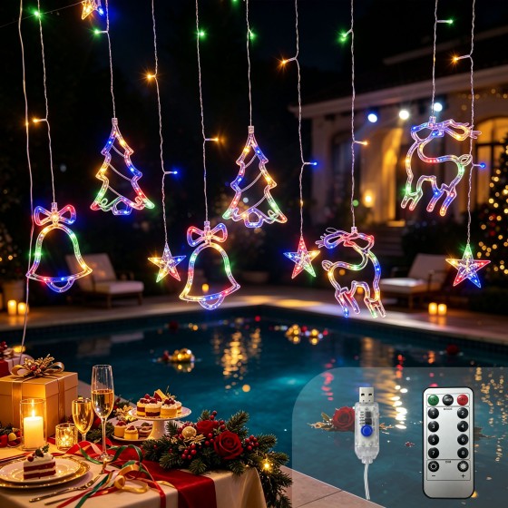 G-C5V120P3.5MDDC-015Reindeer String Lights Wholesale/ colorful string lights wholesale/ LED string lights wholesale/ festival string lights wholesale/ Christmas string lights wholesale/ LED string lights wholesale/LED string lights factory direct supp