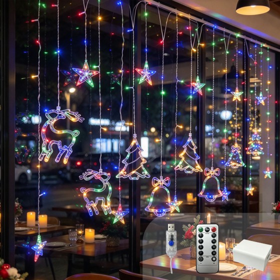 G-C5V120P3.5MDDC-023Reindeer String Lights Wholesale/ colorful string lights wholesale/ LED string lights wholesale/ festival string lights wholesale/ Christmas string lights wholesale/ LED string lights wholesale/LED string lights factory direct supp