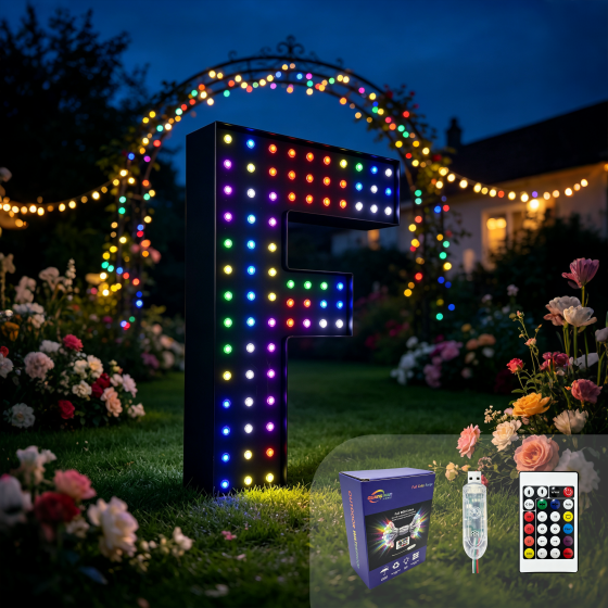 G-C5V12MM15A-035LED String Lights Wholesale / LED Marquee String Lights Wholesale / RGB Colorful Bubble Letter Lights Wholesale / LED Illuminated Letter Lights Wholesale / LED String Lights Source Factory / LED String Lights Wholesale