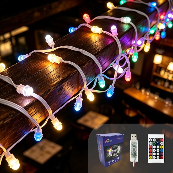 G-C5V12MM15A-043Colorful string lights wholesale/ LED string lights wholesale/ curtain string lights wholesale/ festival string lights wholesale/Christmas string lights wholesale/ LED string lights wholesale/LED string lights factory direct supply