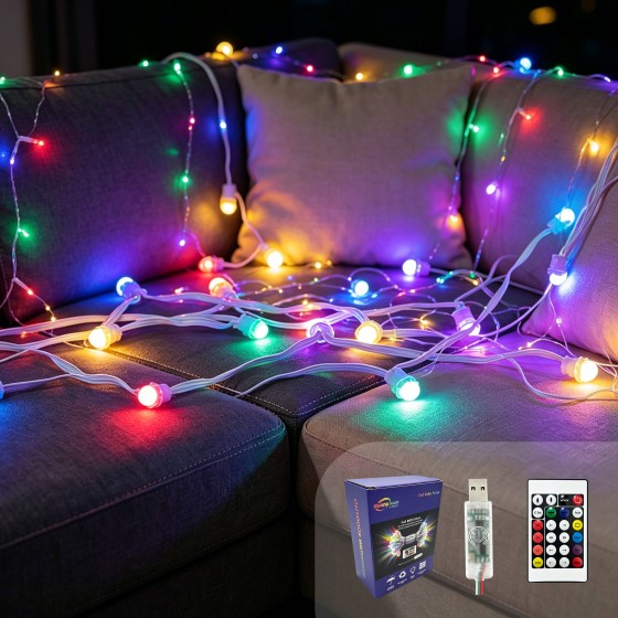 G-C5V12MM15A-005Colorful string lights wholesale/ LED string lights wholesale/ curtain string lights wholesale/ festival string lights wholesale/Christmas string lights wholesale/ LED string lights wholesale/LED string lights factory direct supply