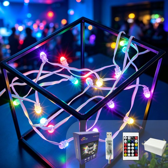 G-C5V12MM15A-046Colorful string lights wholesale/ LED string lights wholesale/ curtain string lights wholesale/ festival string lights wholesale/Christmas string lights wholesale/ LED string lights wholesale/LED string lights factory direct supply