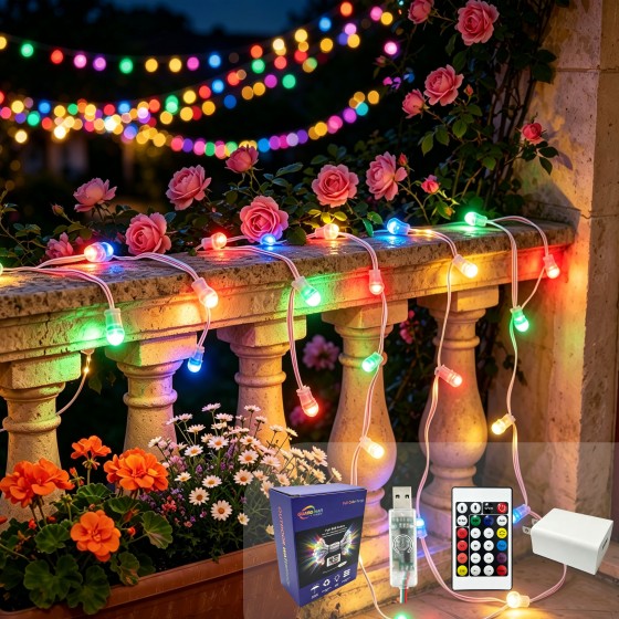 G-C5V12MM15A-048Colorful string lights wholesale/ LED string lights wholesale/ curtain string lights wholesale/ festival string lights wholesale/Christmas string lights wholesale/ LED string lights wholesale/LED string lights factory direct supply