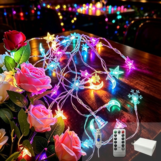 G-C110V40P15C6MS-C005Wholesale Snowflake String Lights/ colorful string lights wholesale/ LED string lights wholesale/ festival string lights wholesale/ Christmas string lights wholesale/ LED string lights wholesale/LED string lights factory direct supp